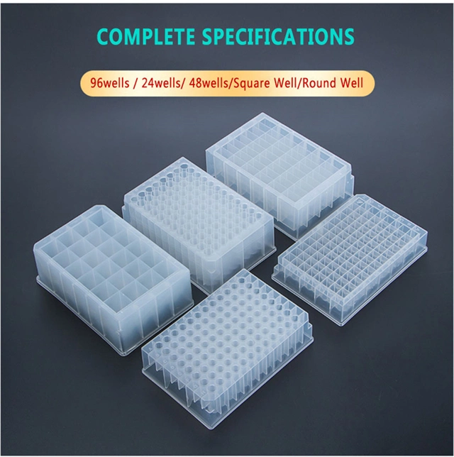 Laboratory Clear Polystyrene 96 Deep Well Plates