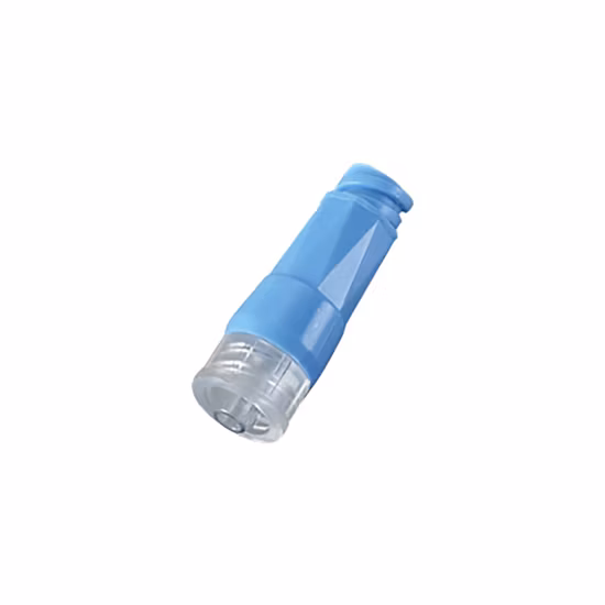 Conector sin aguja de válvula sin aguja, médico general, estéril, recto, transparente, de alto grado