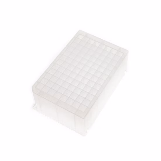 0,1 ml 0,2 ml 1,2 ml 2,2 ml 96 placa de PCR superficial profunda, cuadrada, redonda, transparente, blanca y de plástico desechable